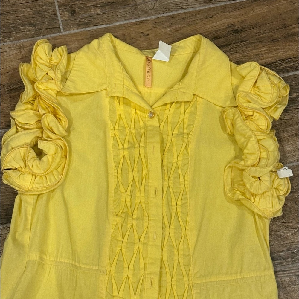 Ja Ja & Co Ruffled Short Sleeve Summer Blouse